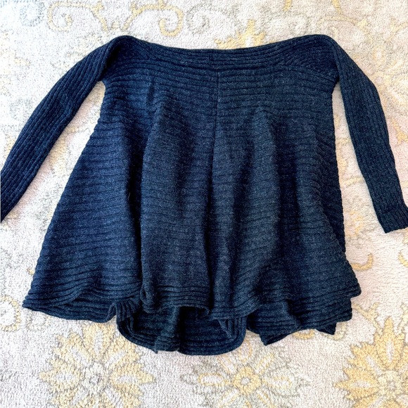 Peruvian Handmade Essential Magic Sweater OS Alpaca Blend Charcoal Grey - Picture 5 of 12